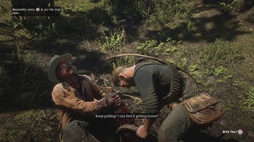 Red Dead Redemption 2 - Hunter Stuck In A Bear Trap Random Encounter