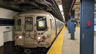Nyc Subway R46 6118-6121 S Transfer On The F And A Lines