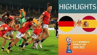 🇩🇪 Germany vs Spain 🇪🇸 Women's World Cup U17 Championship Highlights | Semi-Finals