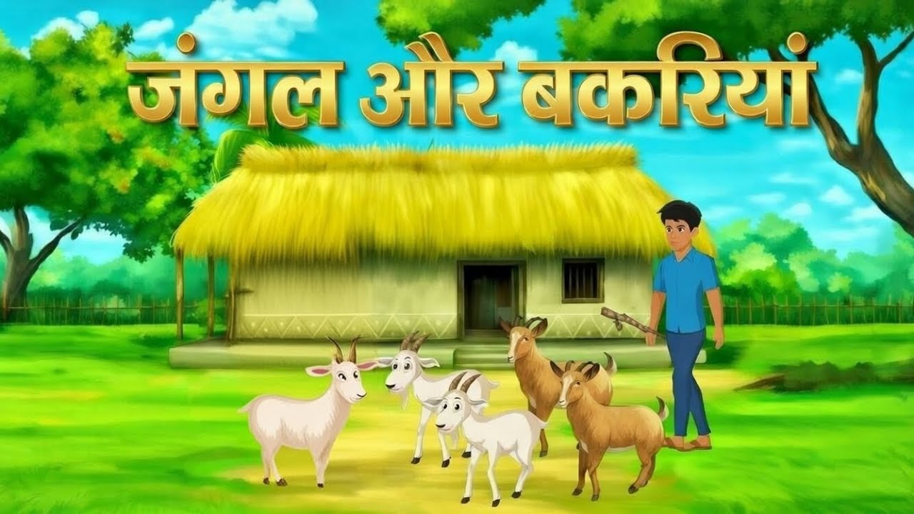 जंगल और बकरियां  | जंगल की कहानी 🌲 | #hindi | #moral | #kahani | #kartoon | (HD)