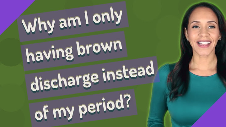 Dark brown discharge instead of period perimenopause
