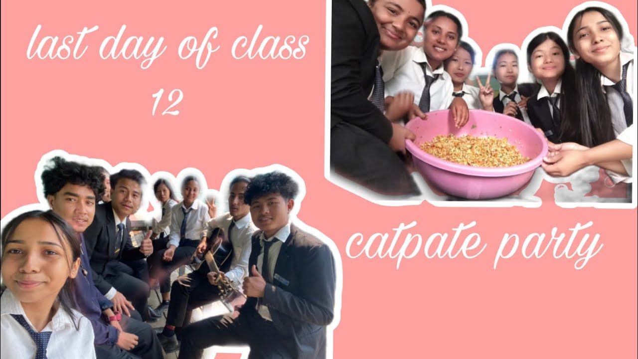 Last day of class 12// chatpate party with my friends ️// collage vlog ...