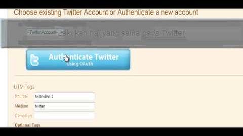 How to connect Blogspot to Twitter and Facebook by Twitterfedd