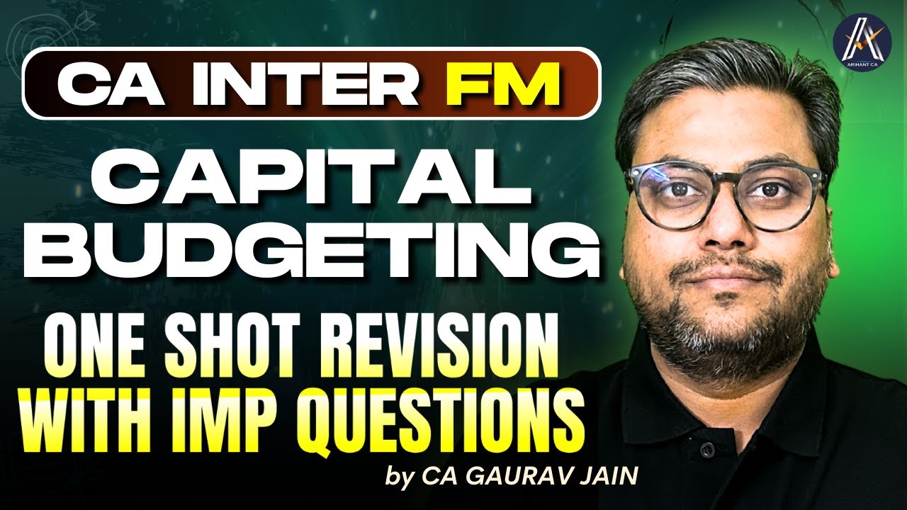 CA INTER FM ONE SHOT REVISION with Important Questions | CAPITAL ...