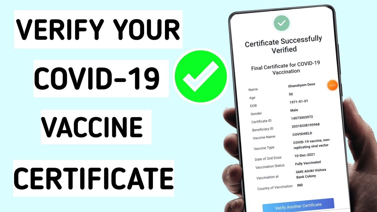 Verify Your COVID -19 Vaccine Certificate | ✔️ How To VERIFY Vaccine Certificate On Mobile