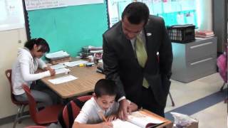 Mayor Villaraigosa visits Dolores Huerta Elementary School