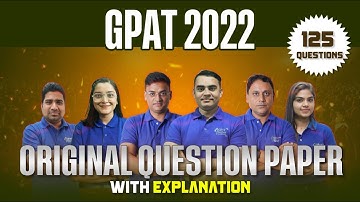 GPAT 2022  Original Questions with Explanation | GPAT Previous Year MCQs | #gpatexam #gpat