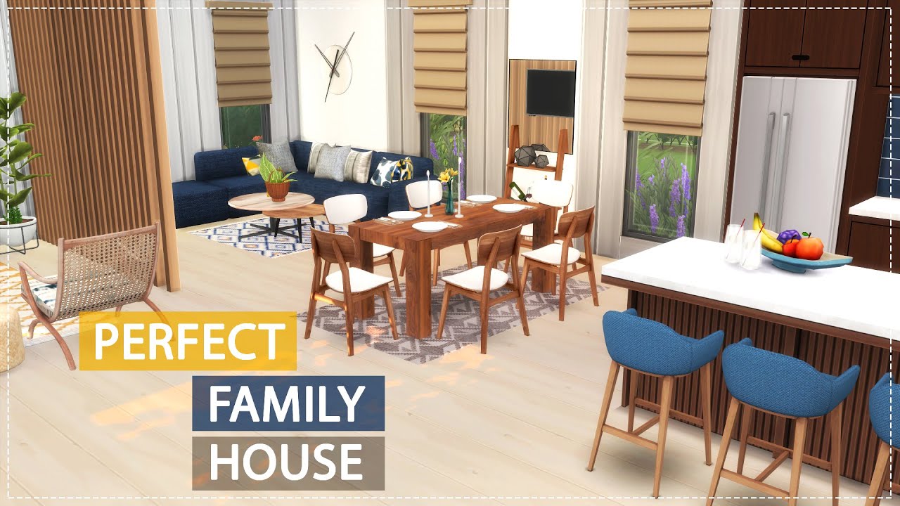 Perfect Family Home Remodeling In The Sims 4 | STOPMOTION BUILD | +CC ...