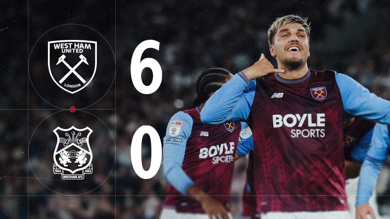 West Ham 6-0 Wrexham | Championship Extended Highlights
