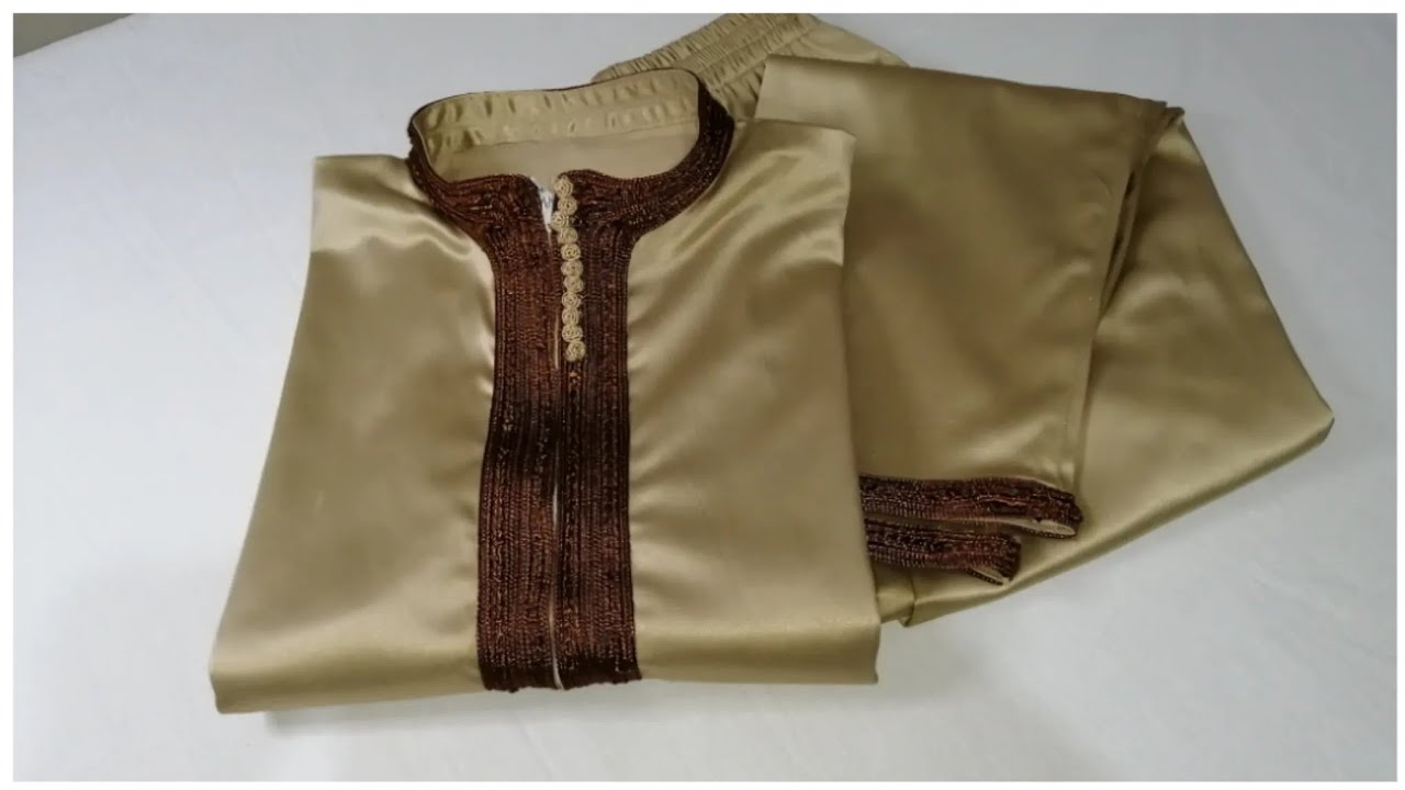 تفصيل  جبادور للاولاد  بعمر، 13 سنة بقماش لاتوال ساتيني