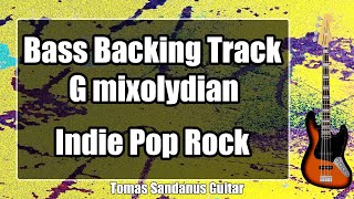 Bass Backing Track G mixolydian - Slow Indie Pop Rock - NO BASS | ST 43