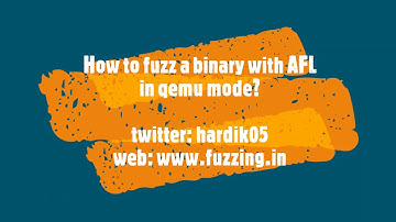 [Fuzzing with AFL] How to fuzz a binary with no source code using QEMU mode?