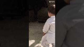 Baby attitude on Arabic nasheed .