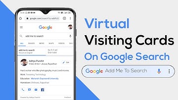 How To Create Your Own People Card On Google Search | Make Your Own Virtual Visiting Card