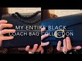 Entire black bag collection, Entire black Coach collection