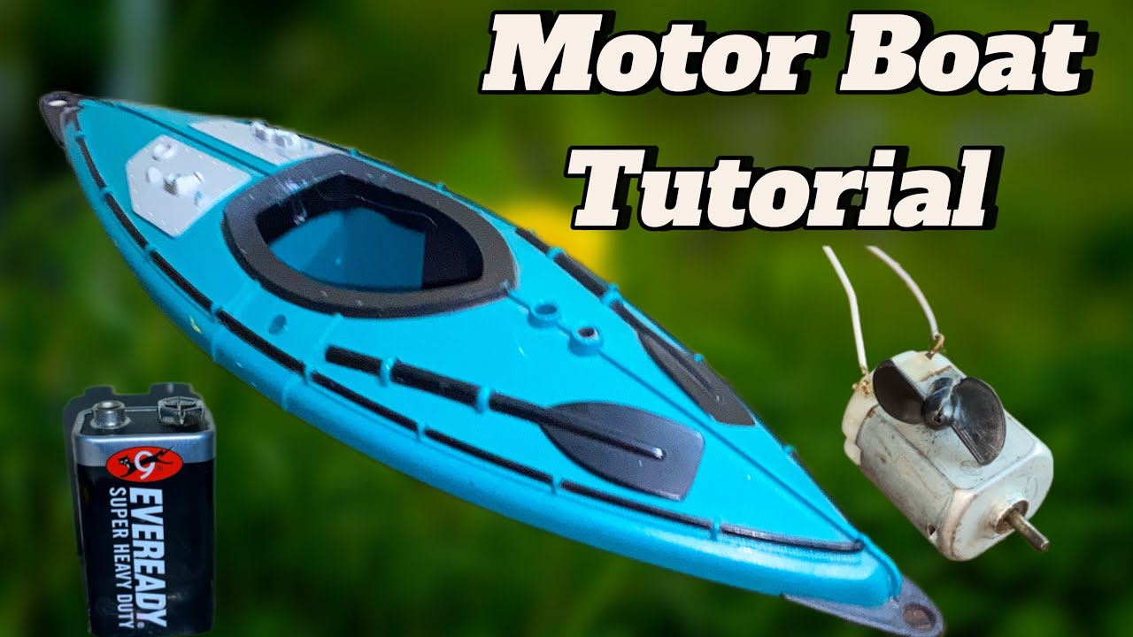 Boat Floating Idea With Mini Motor 9 Volt Battery | Science Project