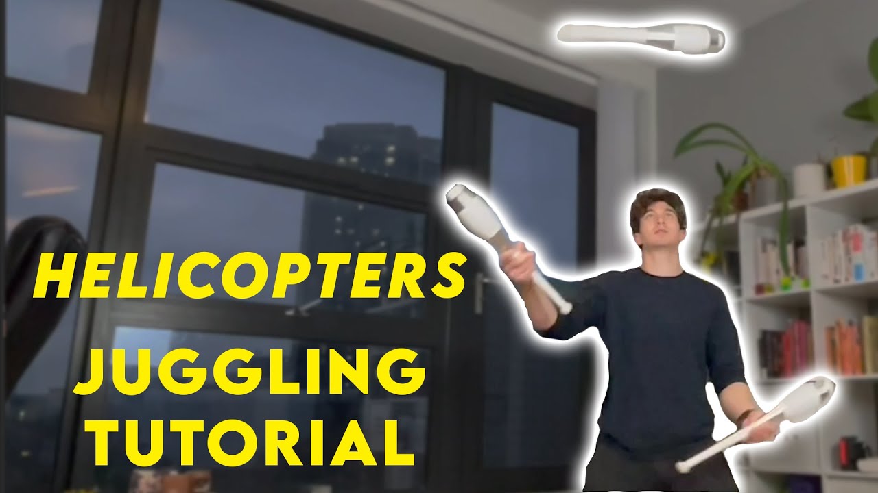 How to Juggle Helicopters | 3 Club Juggling Tutorial