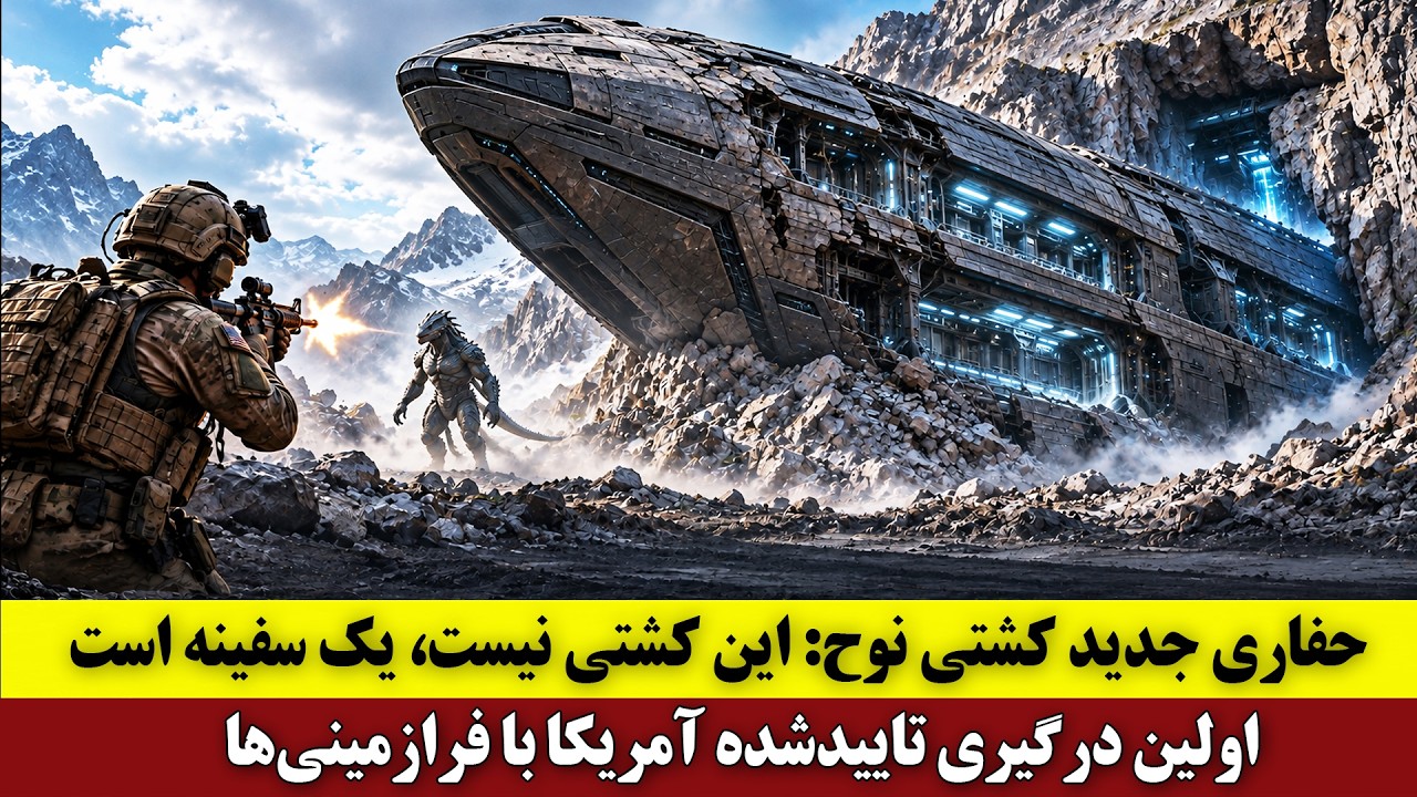 ⁣حفاری جدید کشتی نوح: این کشتی نیست، یک سفینه است | اولین درگیری تاییدشده آمریکا با فرازمینی‌ها