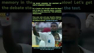 THE SILENT ASSASSIN:THE ANATOMY OF  CURTLY AMBROSE’S TERROR#cricket#ipl#cricketaddict#sports#boxing 
