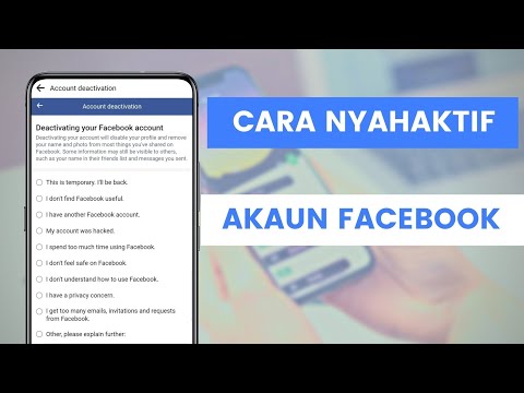 Video: Apabila menyahaktifkan akaun facebook buat sementara waktu?