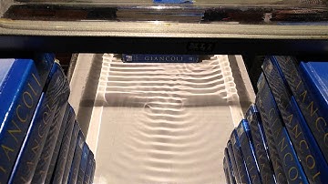 Ripple Tank 13b Diffraction Through Large Opening Variable Wavelength