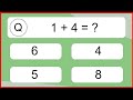 20 Addition Quiz Exercises for Kids