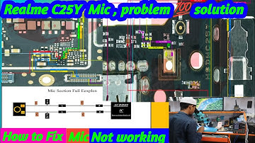 Realme C25Y, Mic section  हार्डवेयर सॉल्यूशन माइक काम ना करे तो क्या करें how to fix mic problem