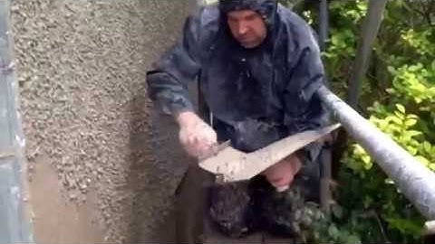 Ian Procter plastering ltd wet dashing at Kirkby Lonsdale