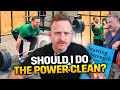 Should i power clean on starting strength