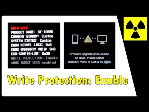 Write Protection Enable - TODOS aparelhos SAMSUNG (solução) | Firmware Upgrade Encountered