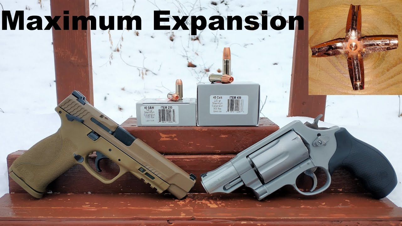 Biggest Hollow Point? Underwood Maximum Expansion .45 Colt VS .40 S&W