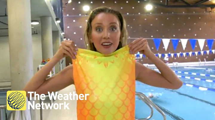 Weather reporter gives MERMAID SCHOOL a try, it go...