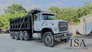 1051 - 1990 Ford L9000 Quad Axle Dump Truck Will Be Sold At Auction