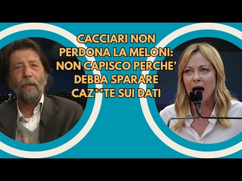 Video Cacciari Esplode contro la Meloni in DIRETTA: Bugiarda sui dati economici