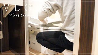 #112【掃除】会社のトイレを朝から掃除します  [ルーティン] japanese toilet cleaning