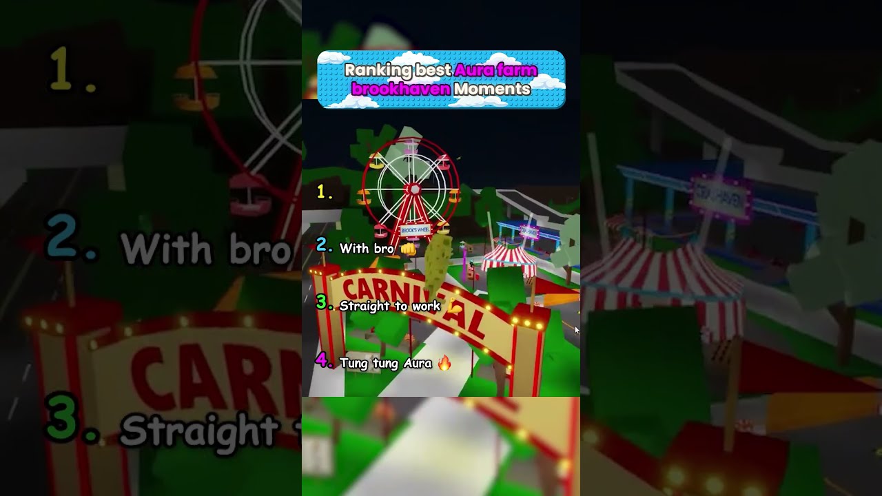Ranking Best Aura Farm Brookhaven Moments Part 4