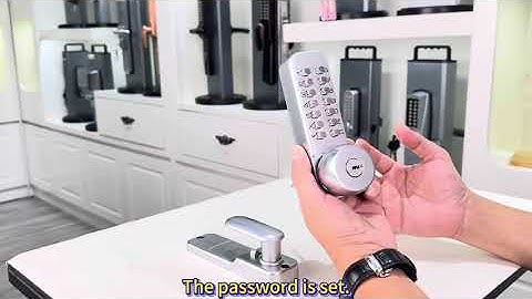 Mechanical password lock usage video