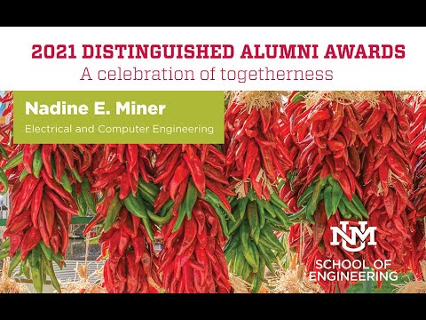 Nadine Miner, 2021 Distinguished Alumni Award winner