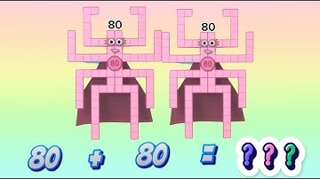 DOUBLE DIGIT ADDITION WITH NUMBERBLOCKS | ADDING 2 DIGIT NUMBERS | LEARN TO COUNT | hello george