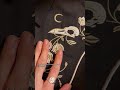 【Embroidery】Skeleton Crow Head And Flower -100% Cotton Double Pocket Dress#boozelele#dress#ootdinspo