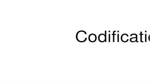 How to pronounce Codification