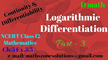 Logarithmic differentiation (Part-3)