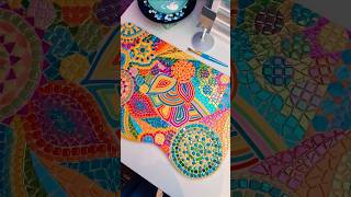 ✨cloud mosaic table part 6✨ #zenspiredesigns #oddlysatisfying #mosaicart