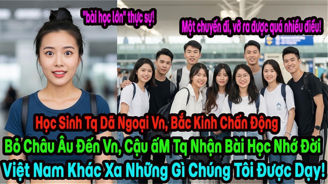 Sang Việt Nam mua sắm, 198 học sinh siêu giàu TQ choáng váng sau 5 phút tại Nội Bài vì sự thật này.