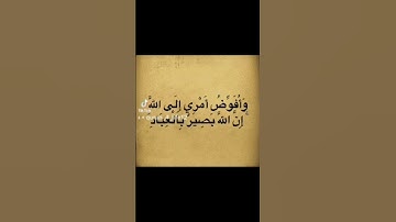 #القرآن_الكريم #اكسبلور #لايك #وأفوض_أمري_الى_الله #quran #سورة_غافر