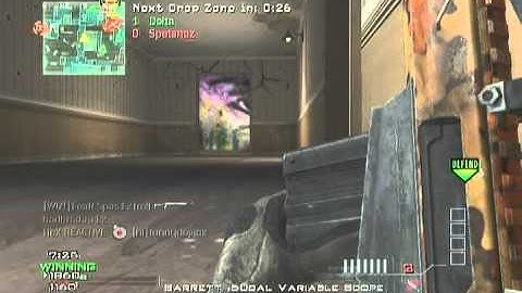 MW3 QS Sniping MOAB Drop Zone gameplay pt 1