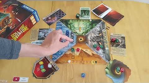 Roll for Adventure board game - how to setup play and review * Amass Games* Dunstan Brett J Gilbert