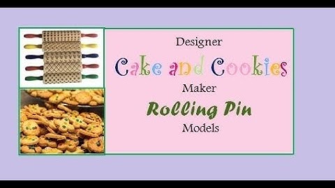 DIY | Designer Cake and Cookies | Embossed | Patterned Rolling Pins
