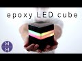 diy EPOXY LED cube lamp w/ WIRELESS charging