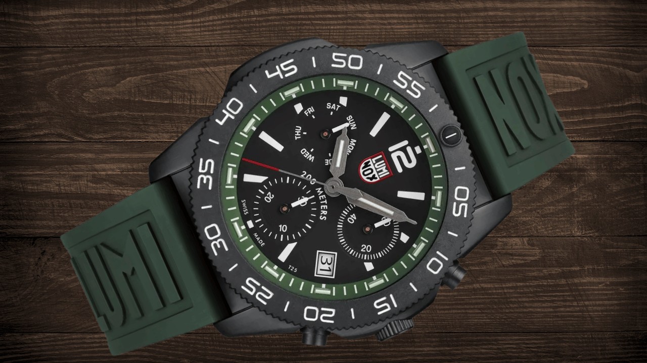 New Luminox Pacific Diver Chronograph | Forest Green & Graphite